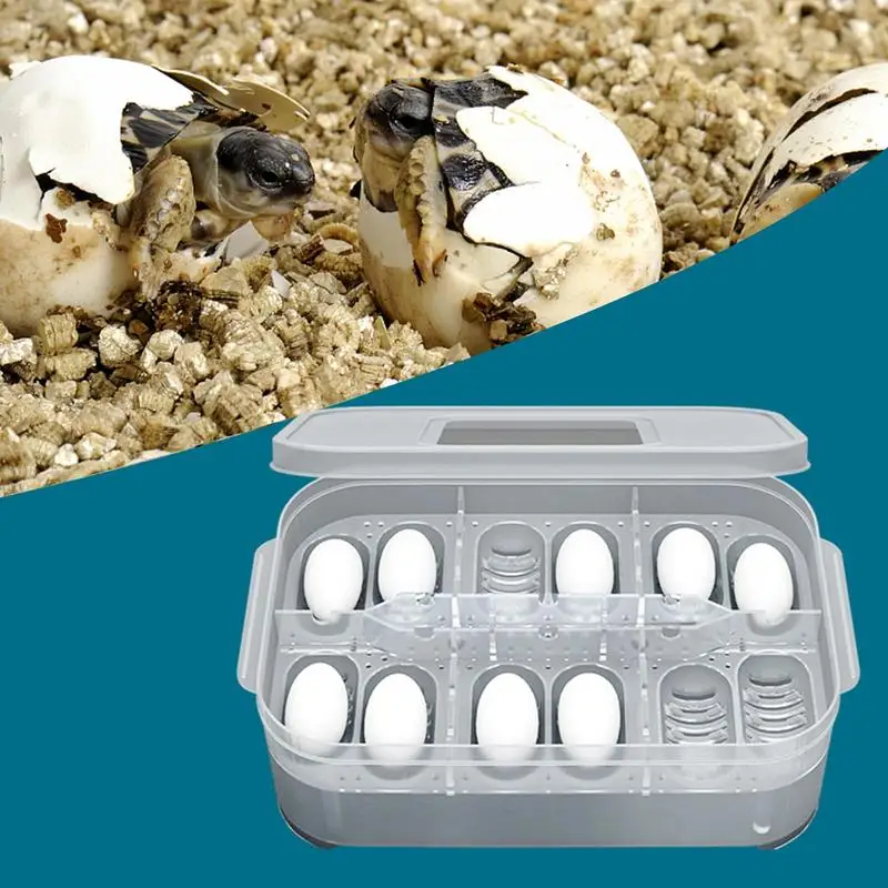 Clear Incubator | 12 Grids Snake Eggs Incubator Tray | Incubators for Hatching Eggs Portable Reptile Incubator for Reptiles