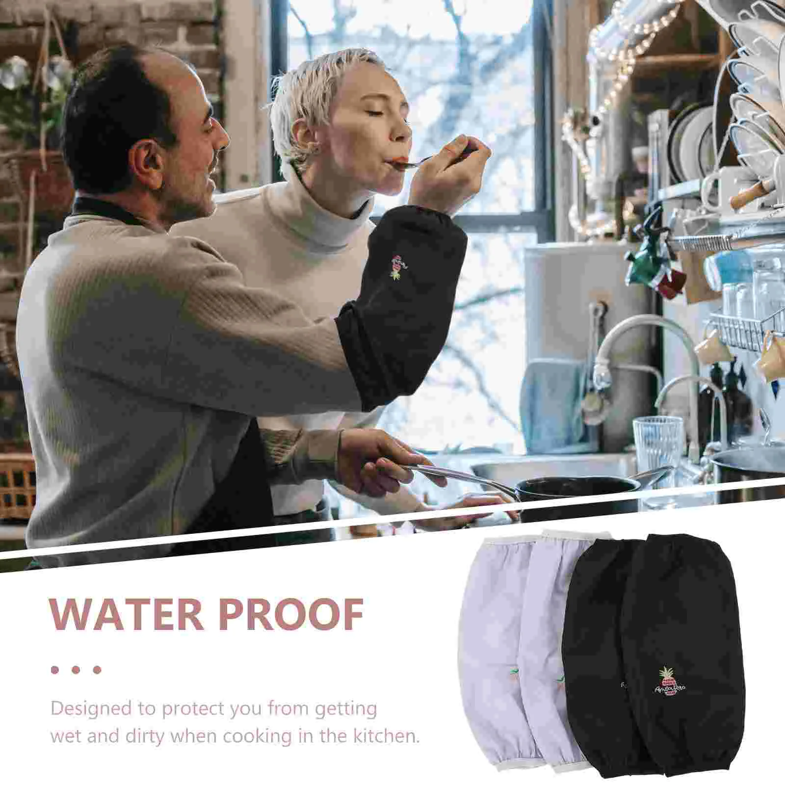 Практичные кухонные рукава с рукавами, антимасляные простые креативные маслостойкие водонепроницаемые зимние перчатки для отеля