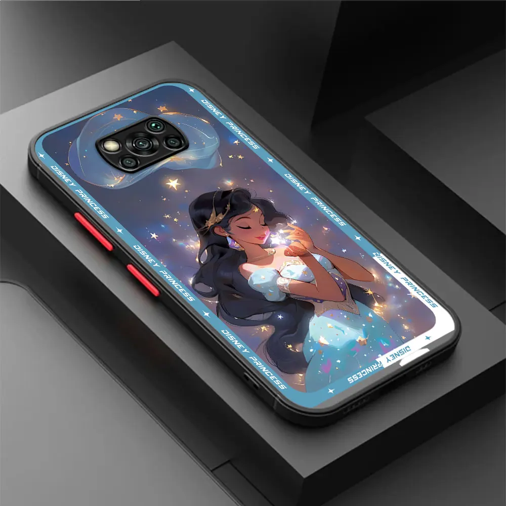 Cute Disney pricess Phone Case for Xiaomi Poco M5s X4 GT C50 X5 Pro C51 M5 C40 F3 X4 Pro X3 NFC X3 Coque Cases Cover Matte