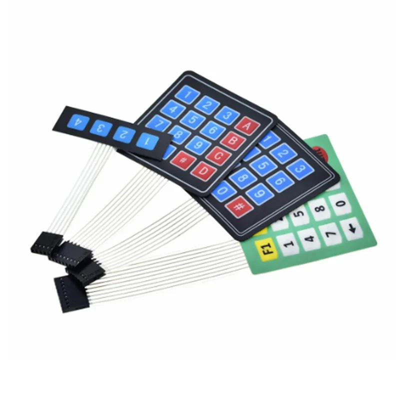 XINANDI New 4 12 16 20 Key 4*4 Membrane Switch Keypad 1x4 3x4 4x4 4*5 Matrix Array Matrix keyboard for arduino smart car