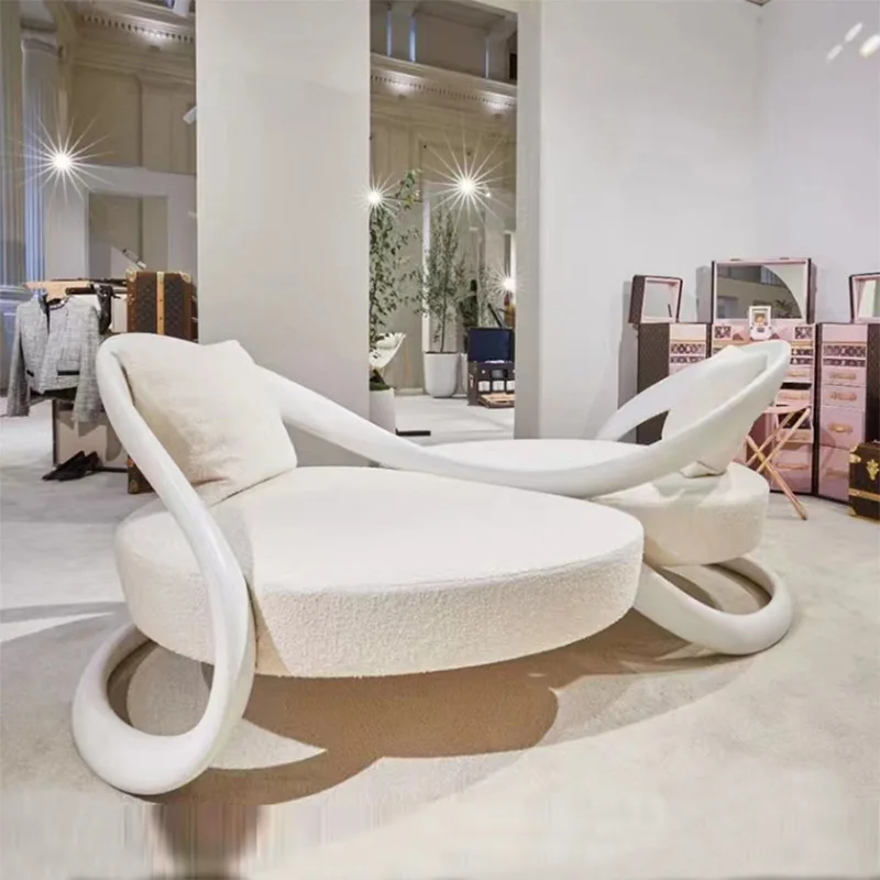 Art trend streamer special-shaped sofa villa living room lounge chair comfortable S-shaped