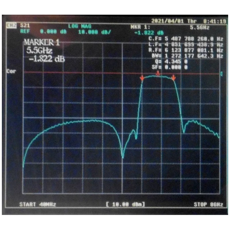 NMRF 5.8G 5000-6000Mhz Convenient Wideband Bandpass Filter UWB Wireless System Specialized SMA Interface