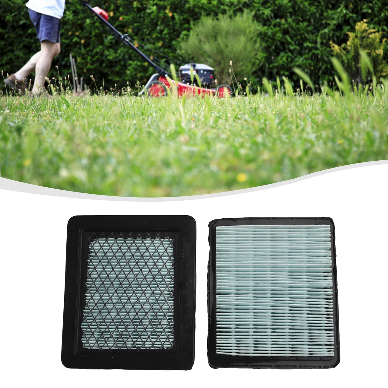 2pcs Air Filters For 537/HRB 535/HRD 536/IZY 53/HRG 536 Mower Filter Element Models Lawnmower Service Kit Accessories