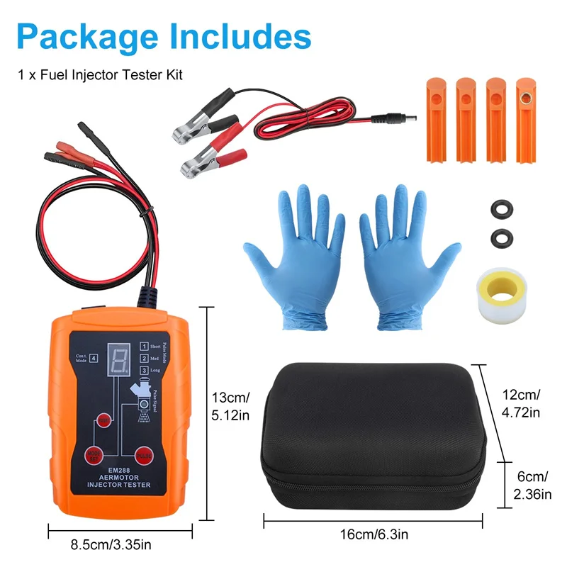 New 12V Upgraded Fuel Injector Tester & DIY Cleaning Tool, Test Two Injectors Simultaneously Power Drive Modefuel Injector Test
