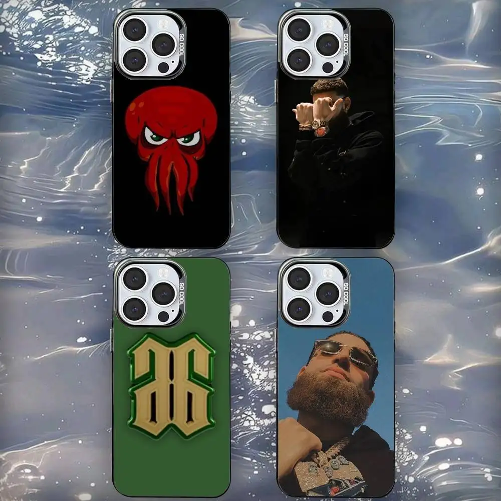

Rapper H-Hades 66 Phone Case For iPhone 16,15,14,13,12,11,Mini,Pro,SE,MAX Black Matte Shockproof Cover
