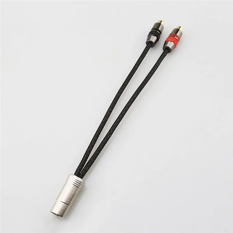 【TODAY-BUY】Hifi 5-Pin DIN Male To Dual For RCA Female Adapter Cable- 15Cm For AMP, CD Player Compatible Audiophile Audio Interco