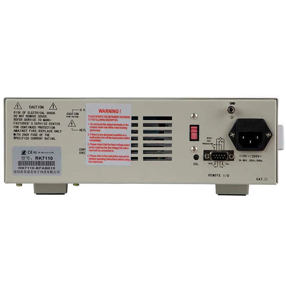 12mA programmable safety voltage tester with arc detection function withstand voltage tester real-time voltage and current value