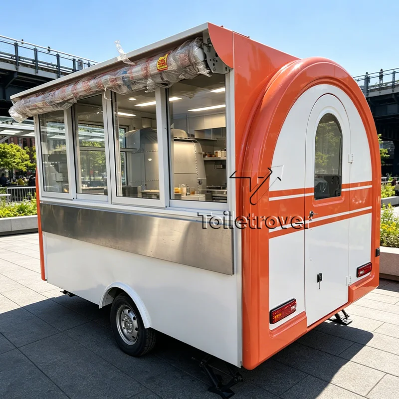 

Usa Uk Standard Commercial Food Truck Mobile Food Cart Trailer Concession Food Trailer Ice Cream Food Truck Trailer with Fridge