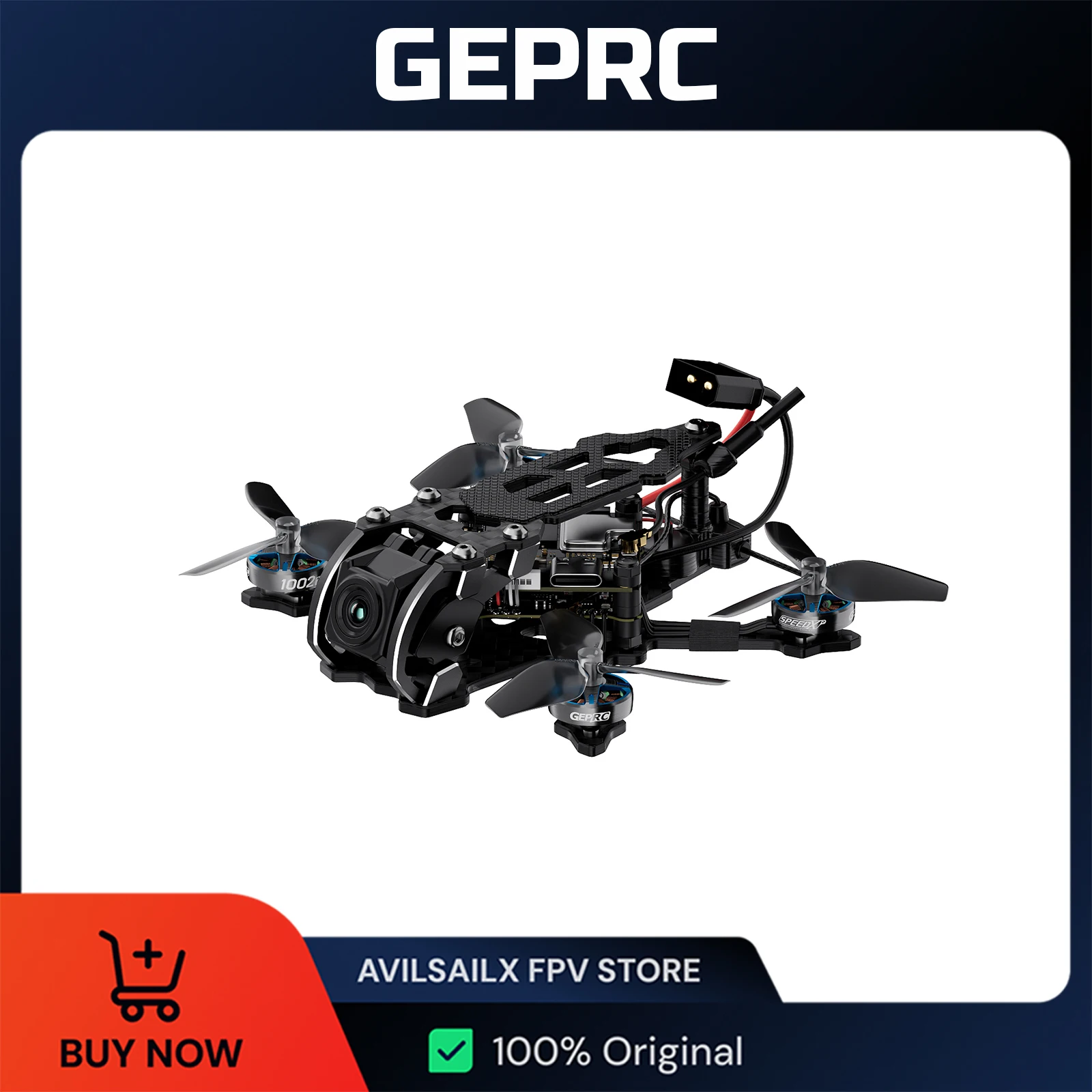 

GEPRC T-Cube18 HD O4 FPV Квадрокоптер 1,8 дюйма TAKER F411-12A O4 Воздушный блок VTX 1002 18000KV Мотор Мини RC Квадрокоптер Дрон для фристайла