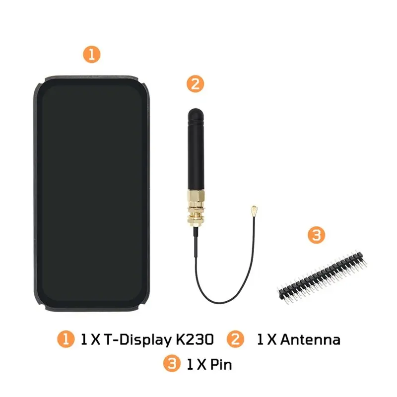 T-Display K230 Lora Development Board 1.6Ghz Aiot 4.1-Inch AMOLED Screen+-Compatible+Ethernet Port+ISP Cam 433MHZ