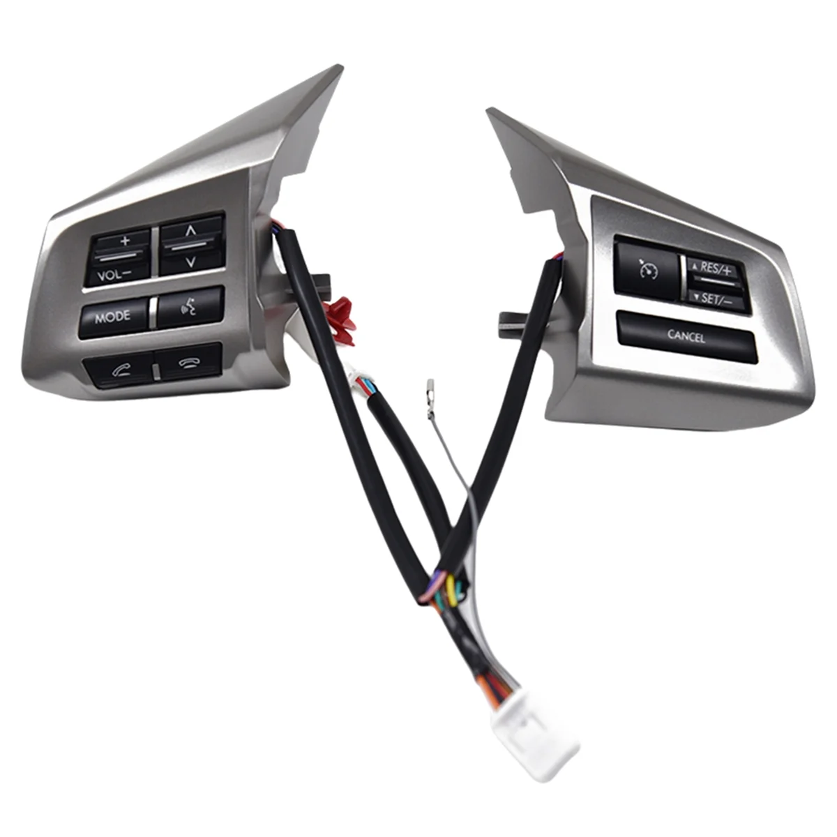 

Car Steering Wheel Volume Adjustment Switch Cruise Control Button 83154AJ180 for Legacy 2012-2014 Silver