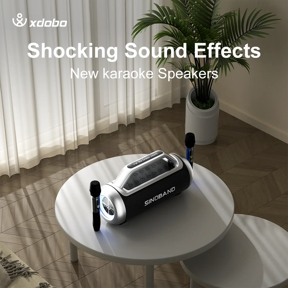 

Xdobo Sinoband Storm 1988 II Professional Boombox Loudspeaker Soundbar BT Portable Subwoofer Speakers With Dual Microphones
