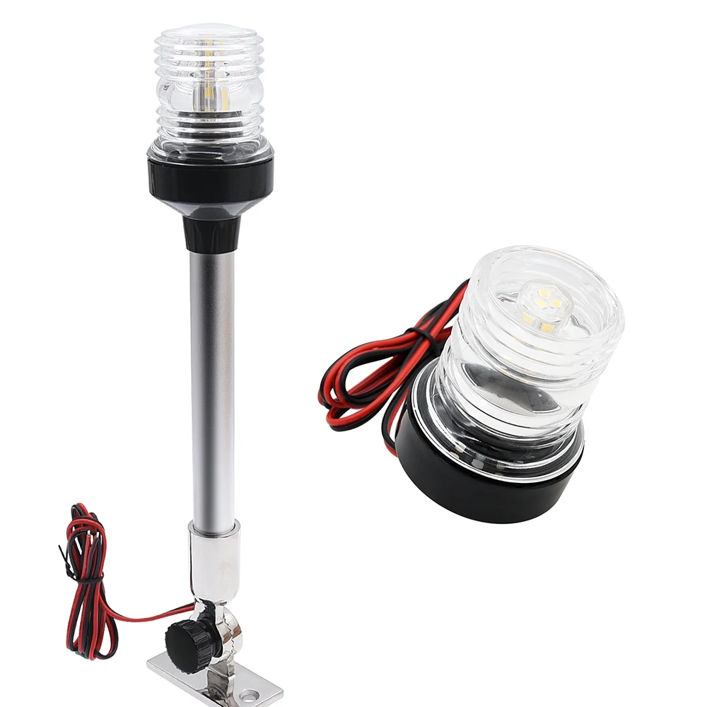 

Fold Down LED Boat Navigation Light for Yacht Marine Anchor Light 12~24V 12 inch Sailing Signal Light