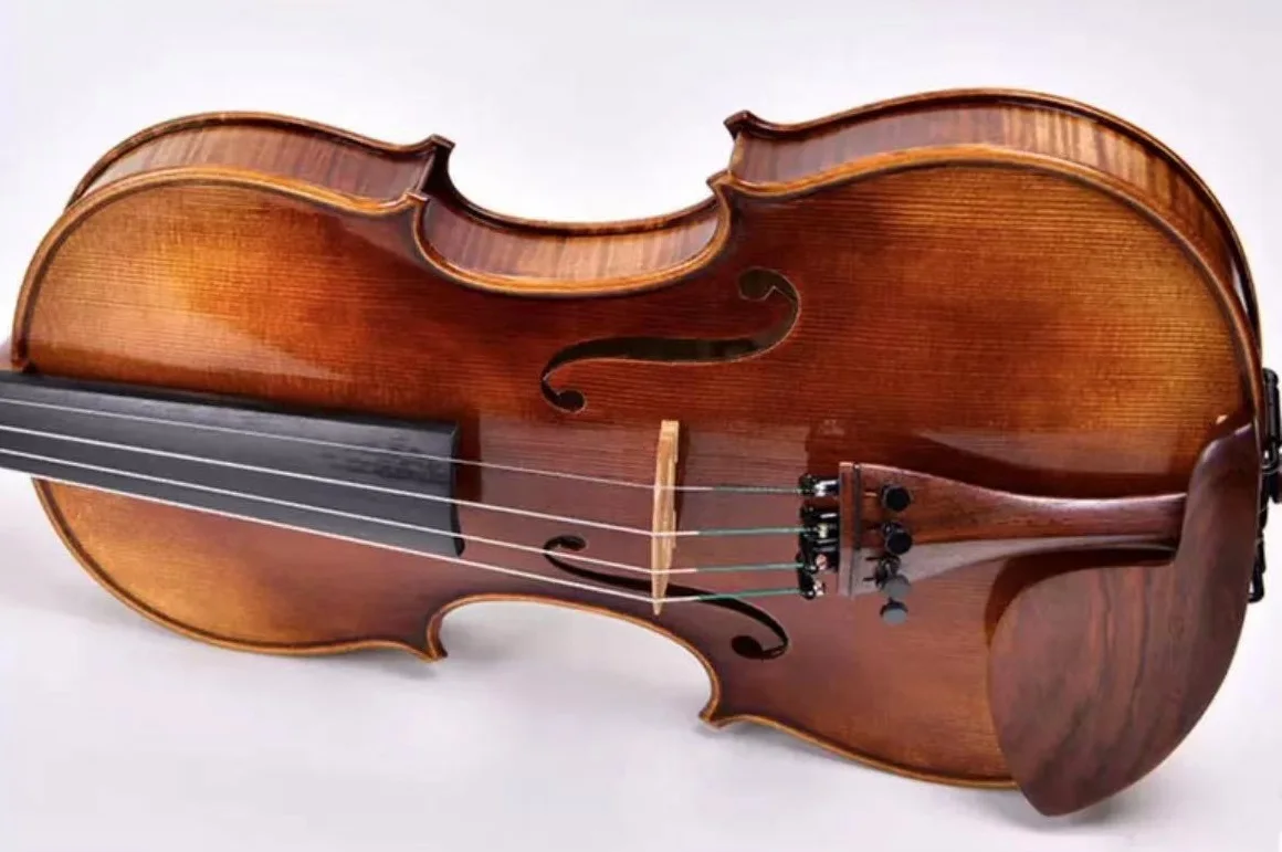 Guarneri Cannon 1743 High Precision Custom European Flame Maple Wood Handmade Violin