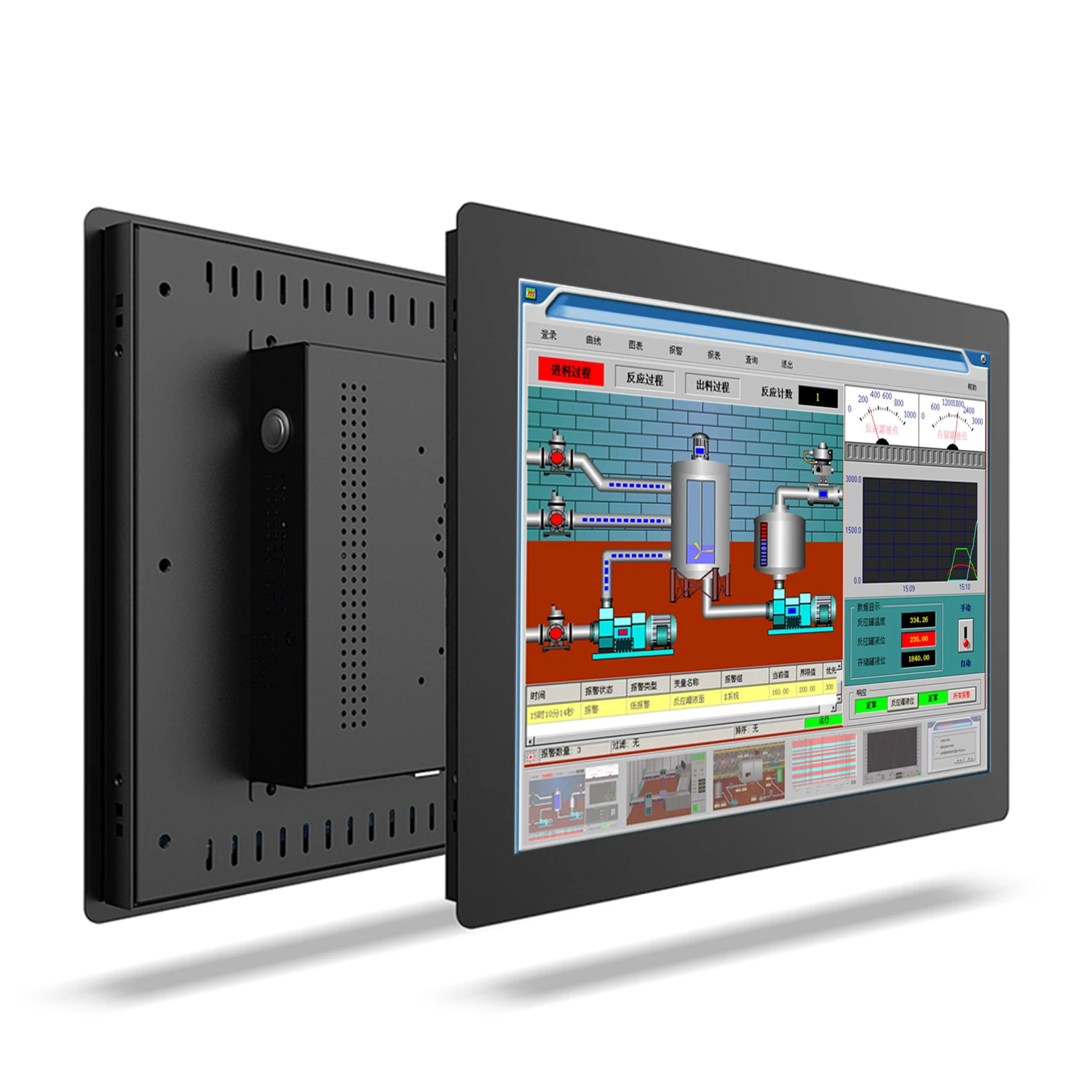 14 15.6 17.3 inch industrial computer all in one tablet pc panel resistive touch screen built-in wifi com win10 pro 1366*768