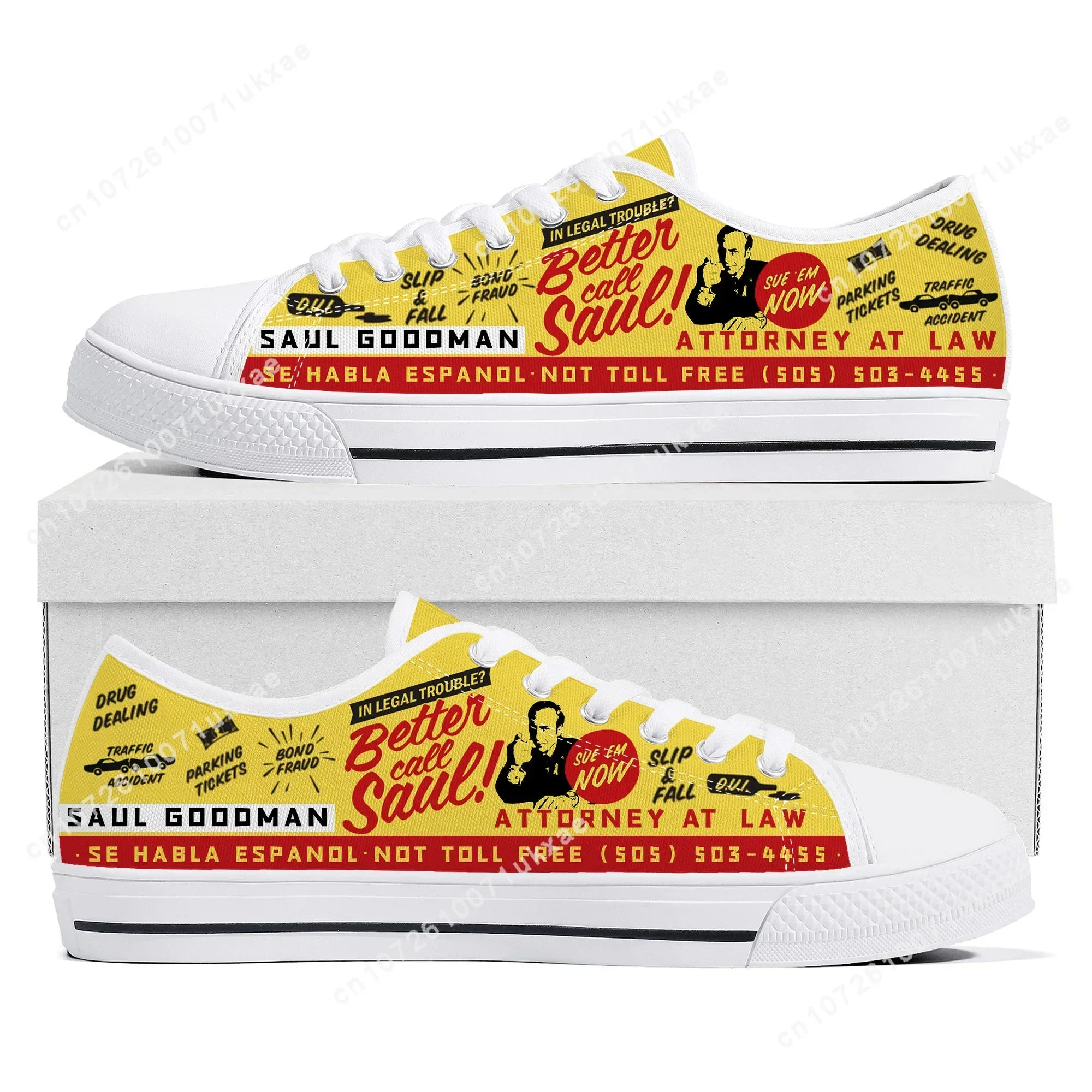 Better Call Saul Vintage Low Top Sneakers Mens Womens Teenager Canvas High Quality Sneaker Casual Custom Shoes Customize Shoe