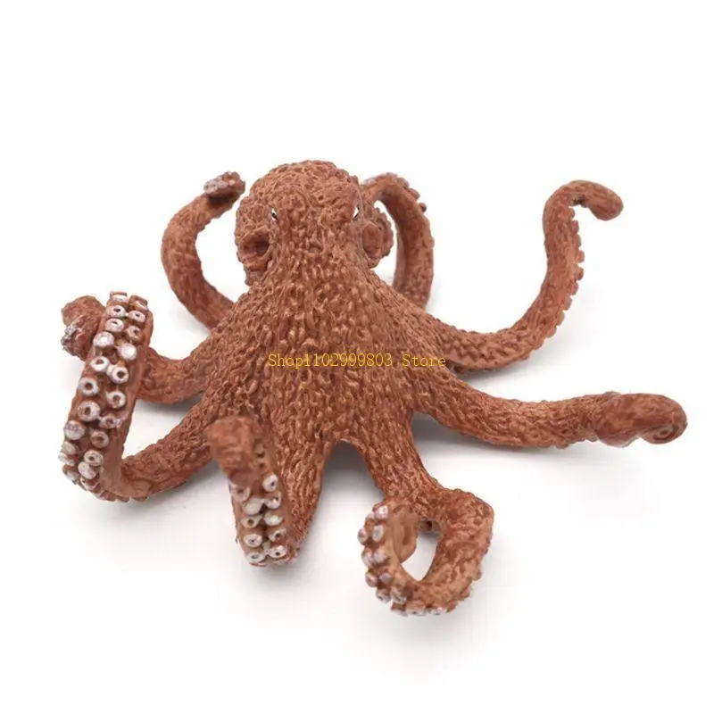 

Sea Octopus Fish Statue Model Figurine for House Room Tabletop Decor J0MF