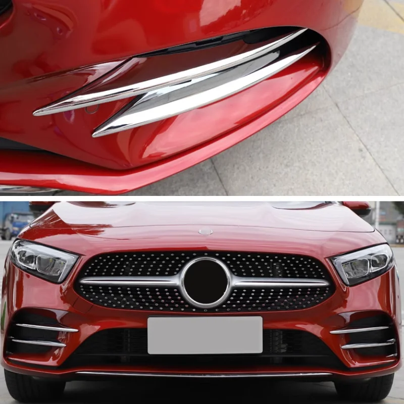 

Chromium Styling For Mercedes Benz A Class W177 V177 2019-2025 Fog Lights Lamps Eyelid Eyebrow Strip Cover Trim