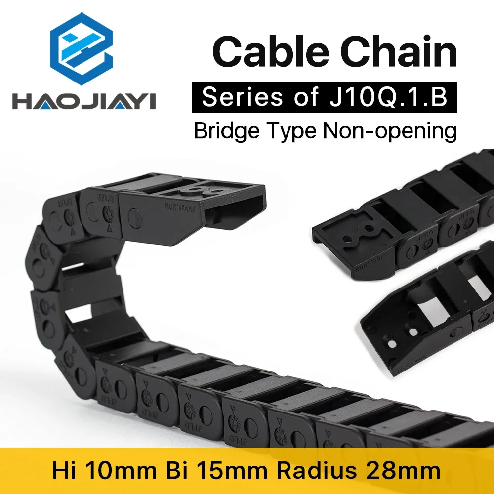 Cable Chain 10*10 10*15 10*20 mm 1M Non Snap-Open Plastic Towline Transmission Drag Chain Machine