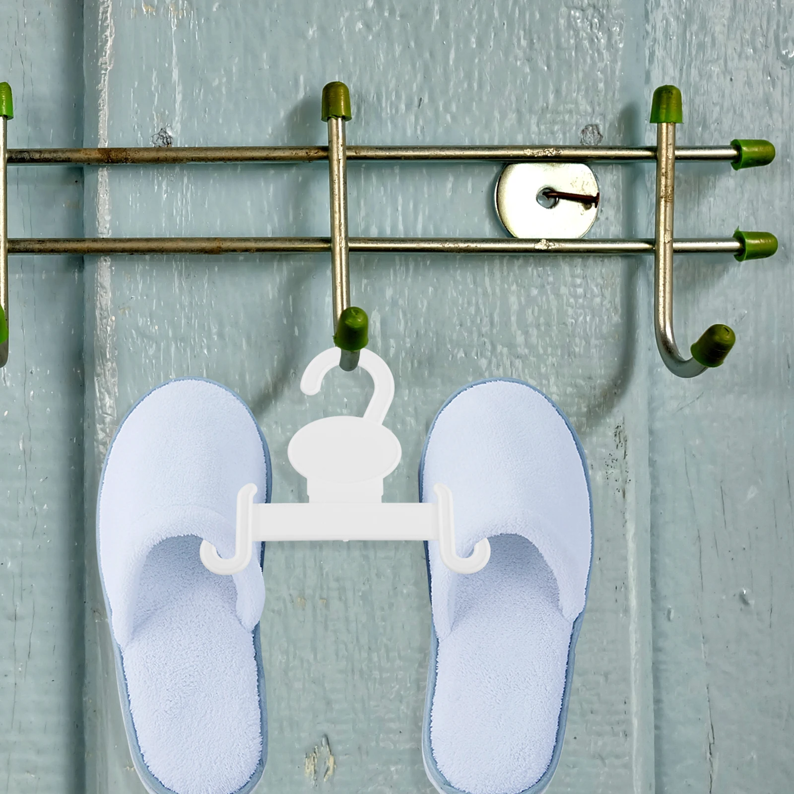 

20pcs Wall Slipper Hanger Hooks Slipper Hanger Retail Holder Storage Solution Sandal DisplayHooks For Shoes Organizers
