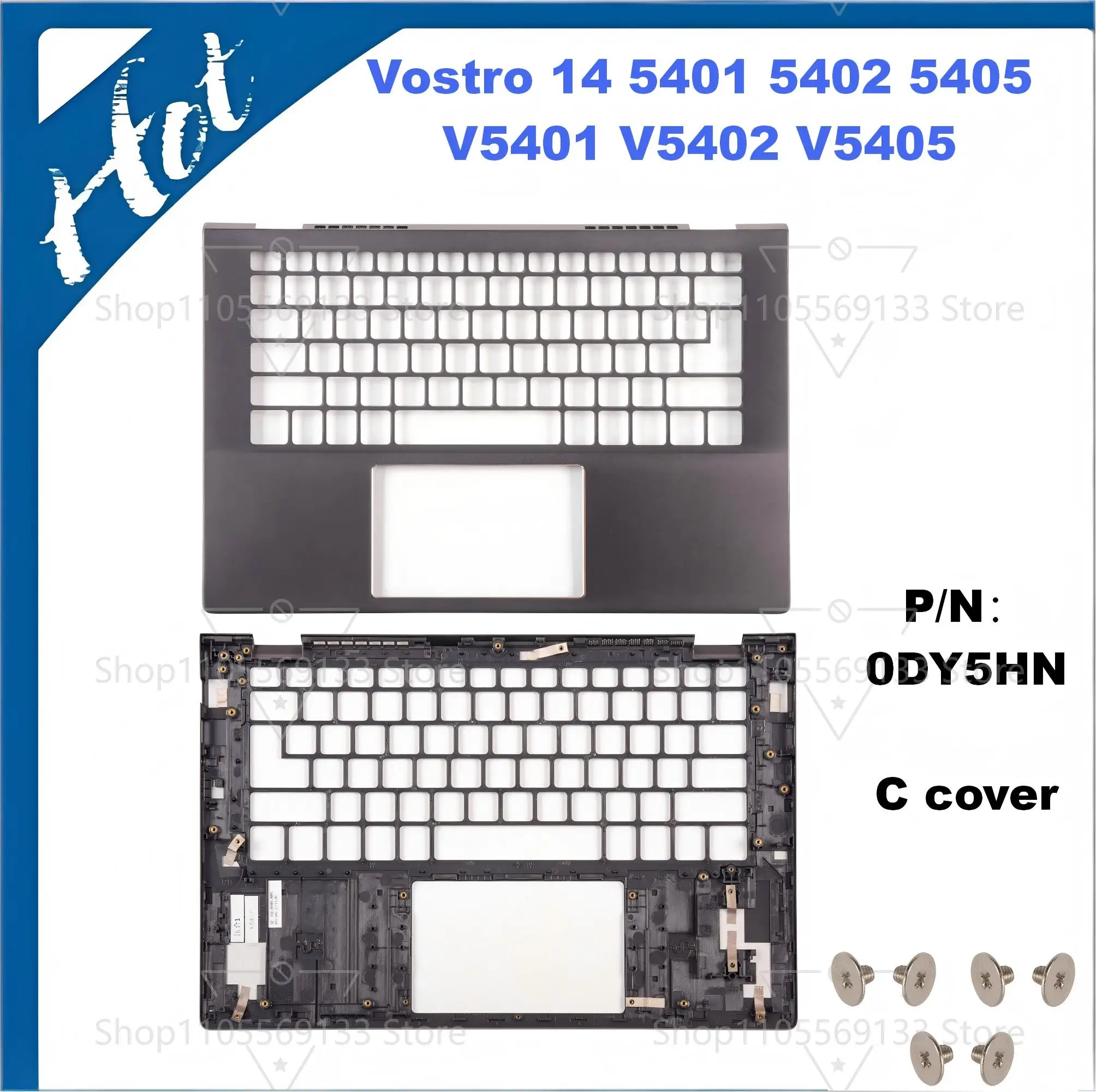 laptop cover P130G For Vostro 5401 5402 5405 V5401 V5402 LCD Back Cover Front Bezel Palmrest Cover  02H8GP 03J9MW 0RJ4V9 - view 5