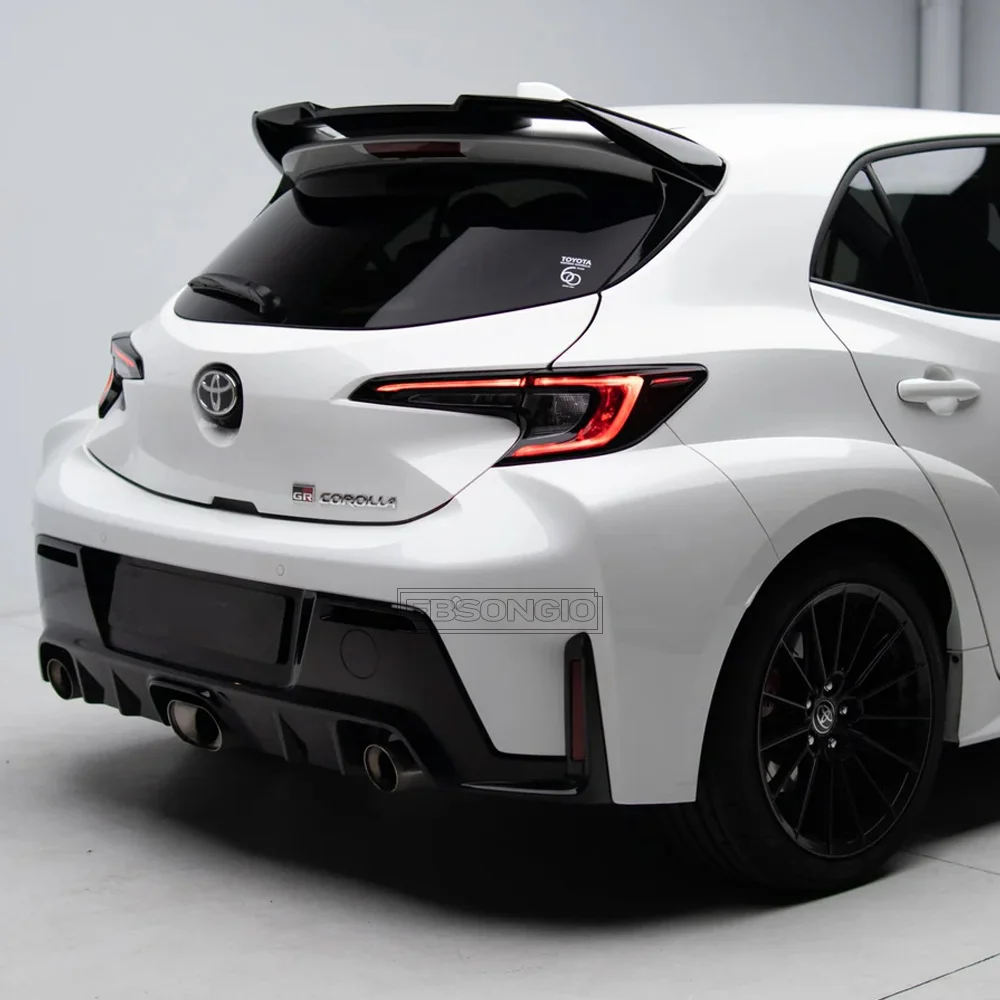 ABS Gloss Black Rear Roof Spoiler Wing For Toyota Corolla / GR Corolla (Hatch) 2019-2024