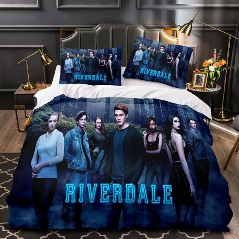 

New Movie Riverdale Bedding Set Teens Boys Duvet Cover Set With Pillow Cover Comforter Set Single Queen King Full Size Bed Linen