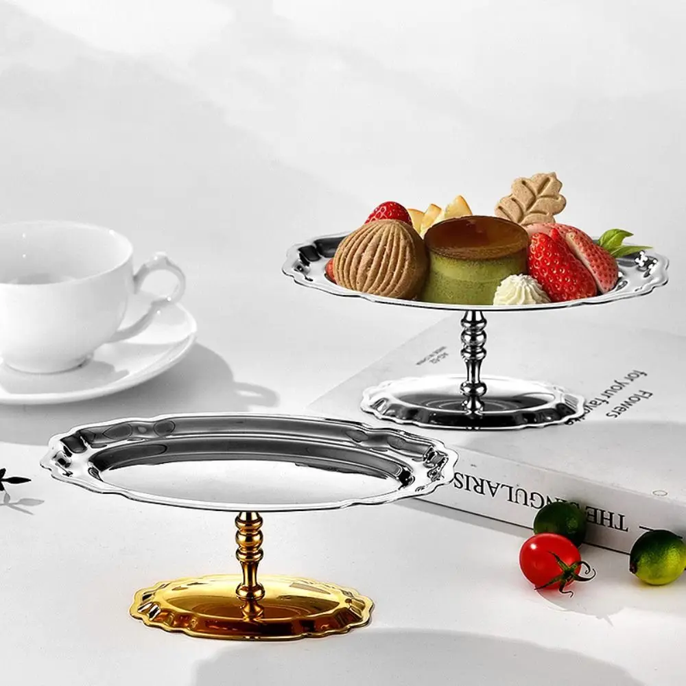 

Cake Stand Stainless Steel Ice Cream Cup Modern Stylish Fruit Plate Multi-Function Elegant Dessert Bowl Party Bar