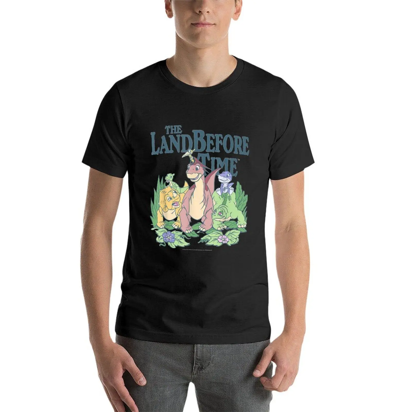 Camiseta de Land Before Time para hombre, ropa kawaii de amigos de dinosaurios, camisetas sublime