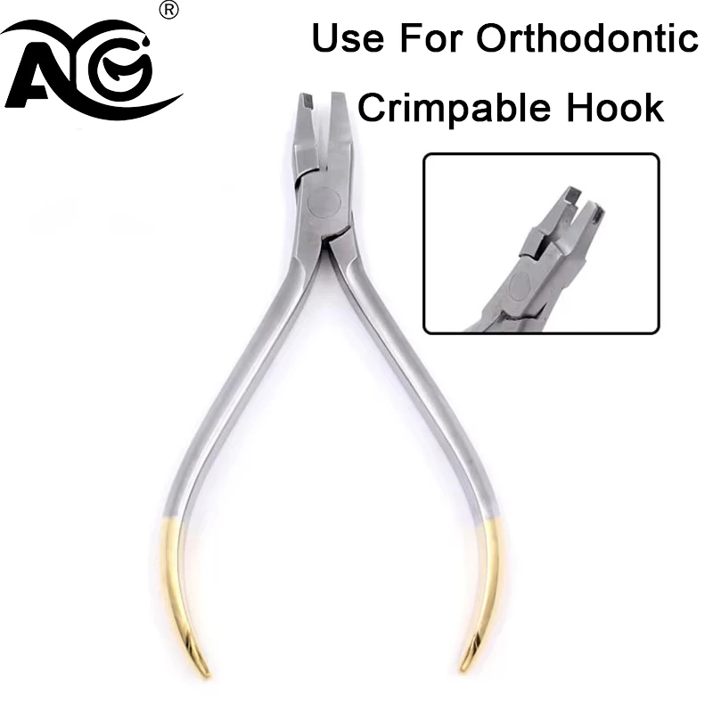 

AG 1pcs Dental Use For Orthodontic Crimpable Hook Stainless Steel Dental instrument Tool