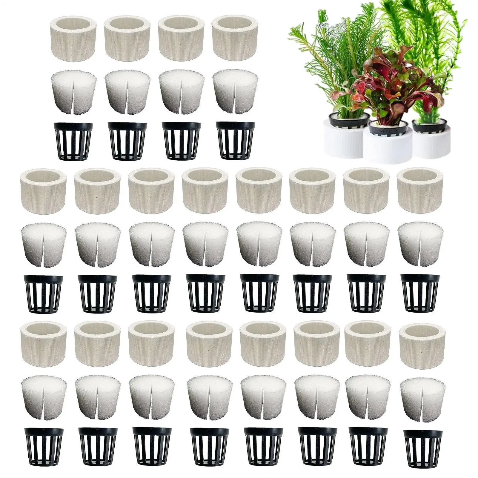 Aquarium-Pflanzen-Gewichte 10er-Set Aquatische Pflanzen-Fixierringe Anti-Schwimm-Keramik-Pflanzen-Gewichte Aquarium-Landschaftszubehör ﻿