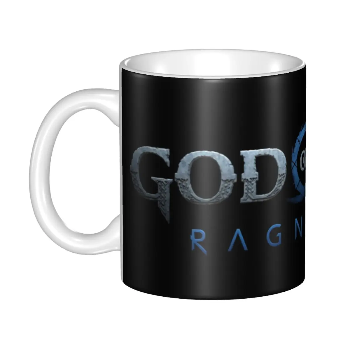 God Of War Ragnarok Coffee Mugs DIY Custom Mythological Button Icons Ceramic Mug Creative Gift