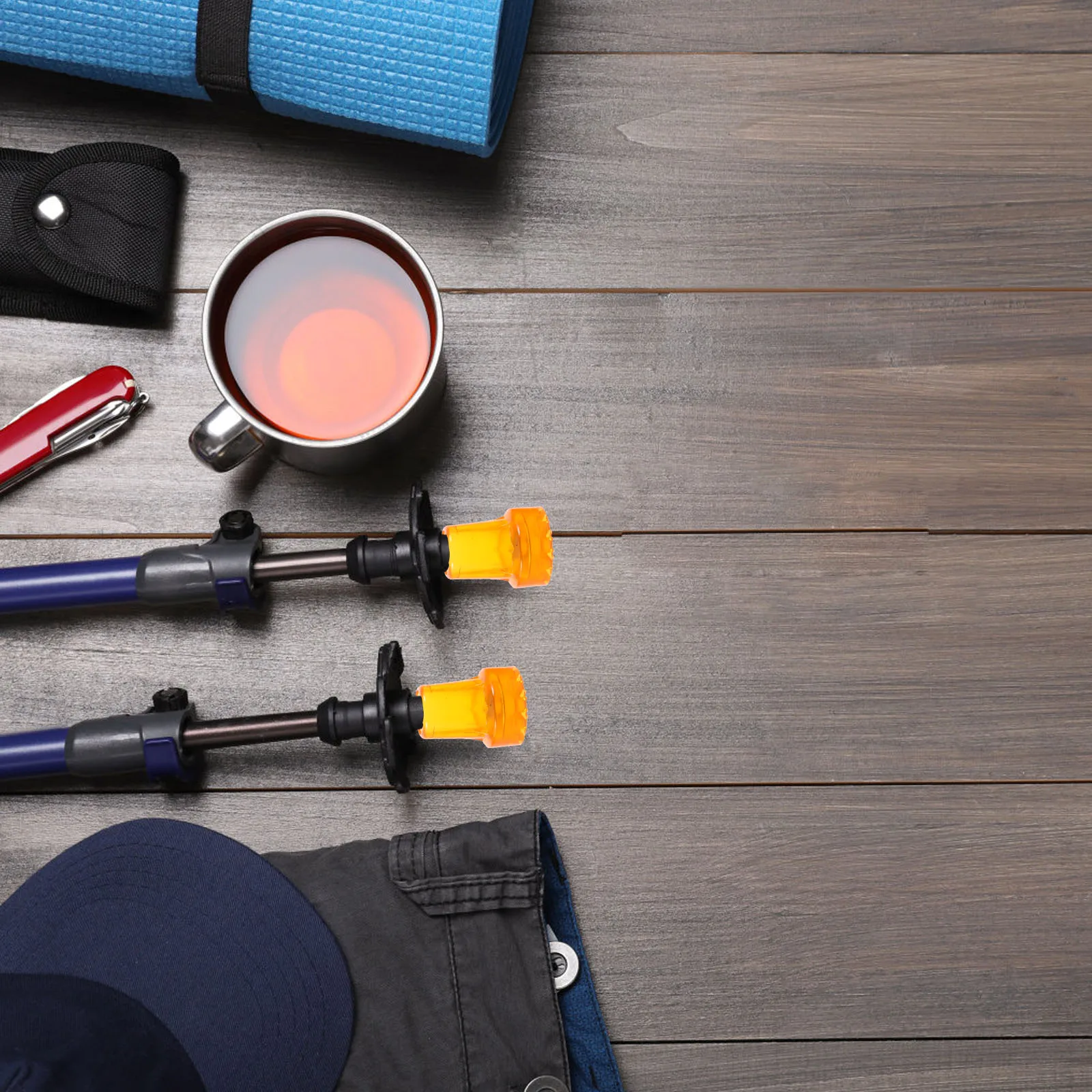 

2pcs Anti-Skid Cane Tips Replacement Plastic Foot Protectors For Walking Stick Trekking Pole Non-Slip Crutch Accessories