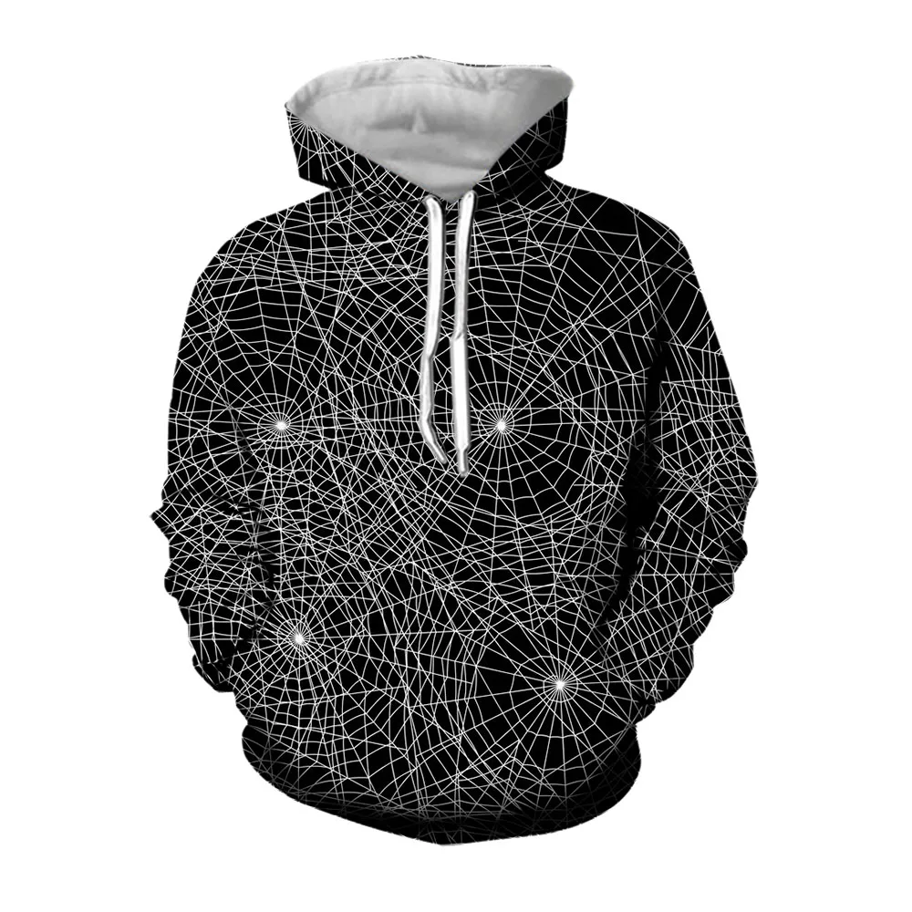 Jumeast 3D Printing Black Gloomy Gothic Men Clothes Oversized Hoodie Casual Streetwear Loose Hoodies For Men High Quality Coat