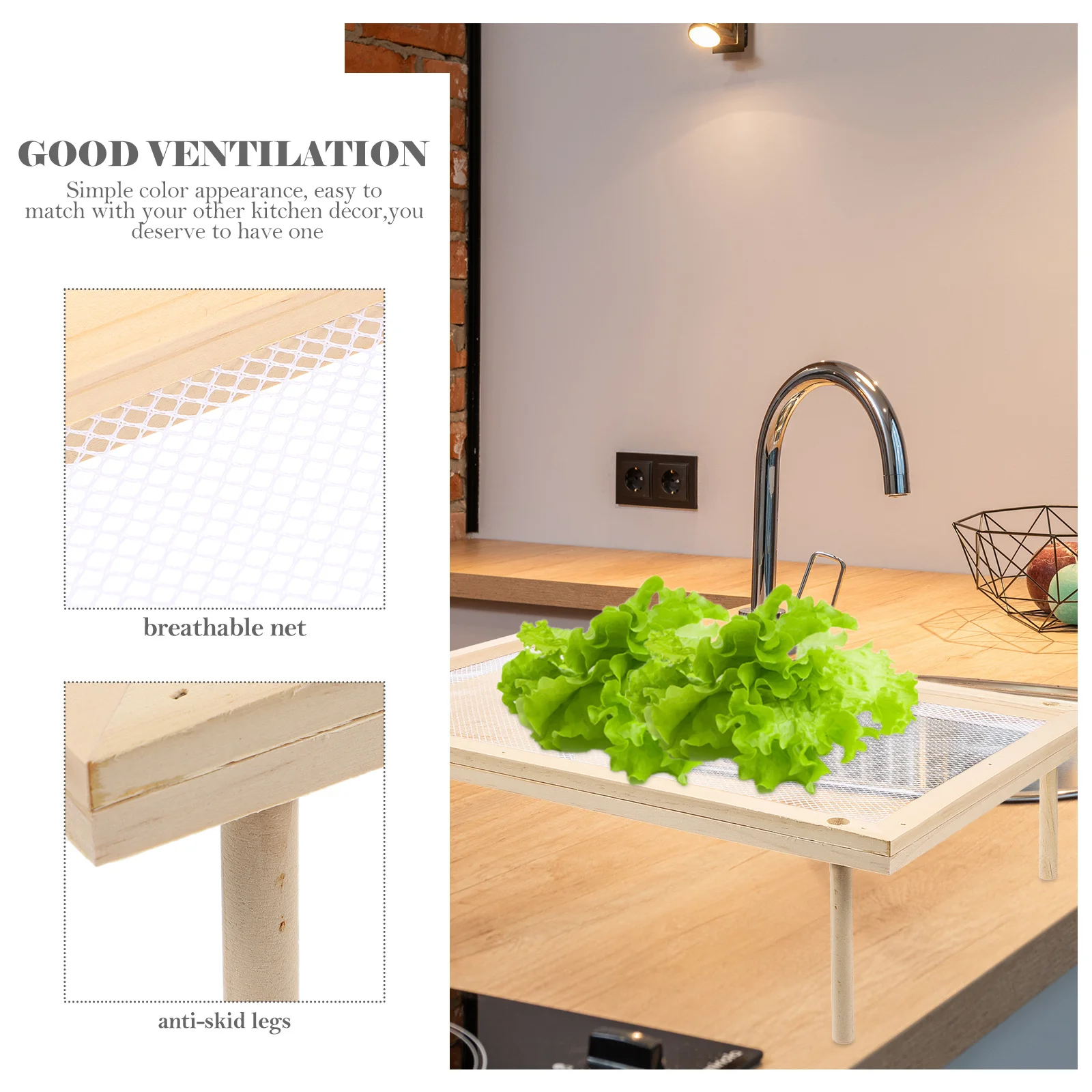 

Household Spaghetti Drying Rack Food Grade Wood Pasta Rack Kitchen Noodle Dryer Fruit Vegetable Stand Drying Spaghetti Stand