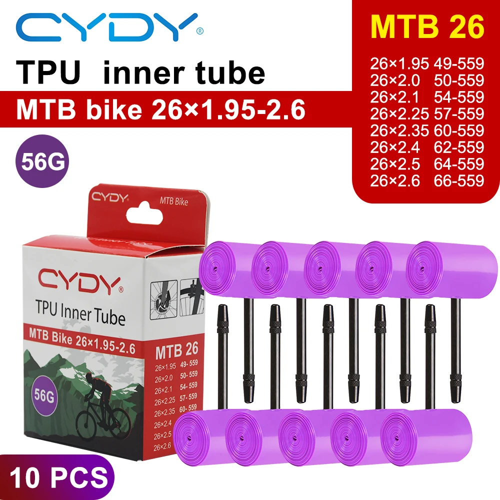 CYDY TPU MTB Fahrradschlauch 29 26 27.5 29x1.95 2.0 2.1 2.2 2.3 2.4 2.5 2.6 Zoll Mountainbike-Reifen Pneu 29er