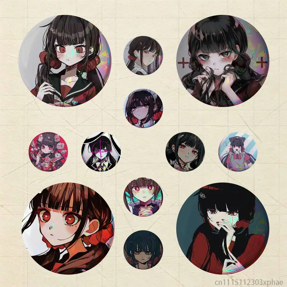 Maki Harukawa D-Danganronpa HD Print Badges Pretty Round Display Brooches IP merchandise 32mm 58mm 75mm 44mm 25mm