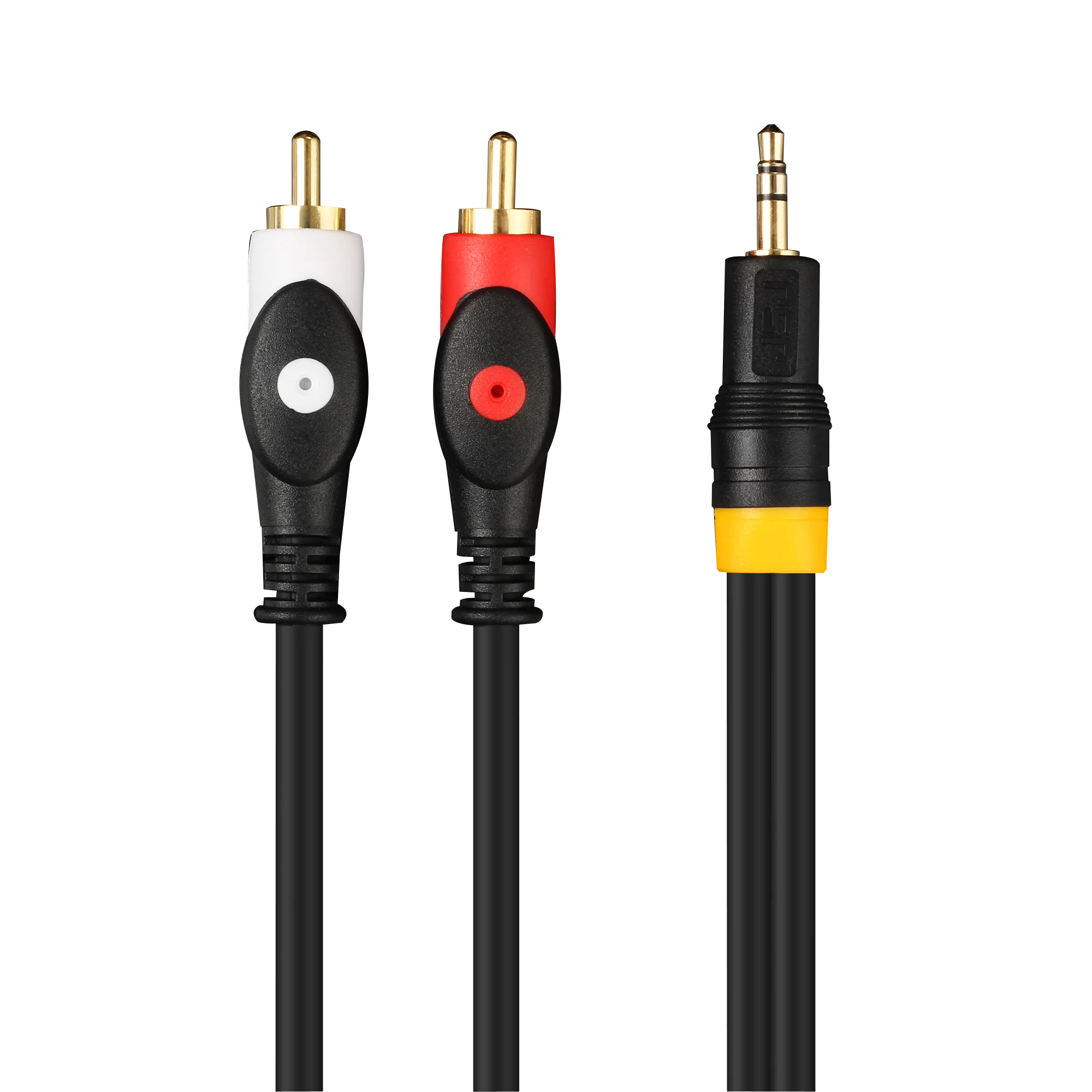 Digizulu 3.5mm to RCA Cable Stereo Audio Y Splitter Cord Gold Plated 1.5m/3m for Smartphone TV Speaker Amplifier Car Stereo