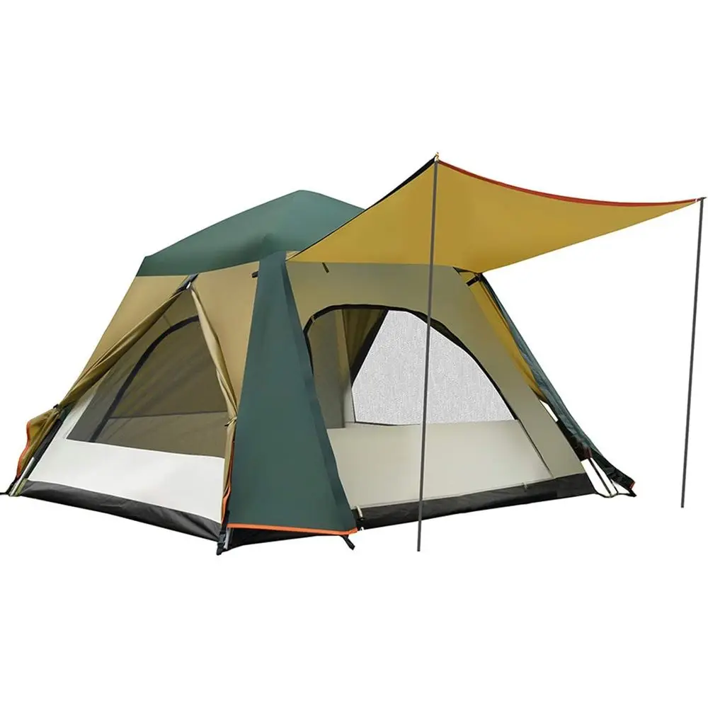 

Легкая водонепроницаемая палатка на 3-4 человека, простая в установке, идеальна для походов и пеших прогулок