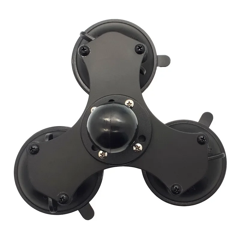 Tre ventose supporto a sfera da 1.5 pollici per succhiare sul finestrino della macchina Twist Lock tripla Base per telefono Gopro Garmin