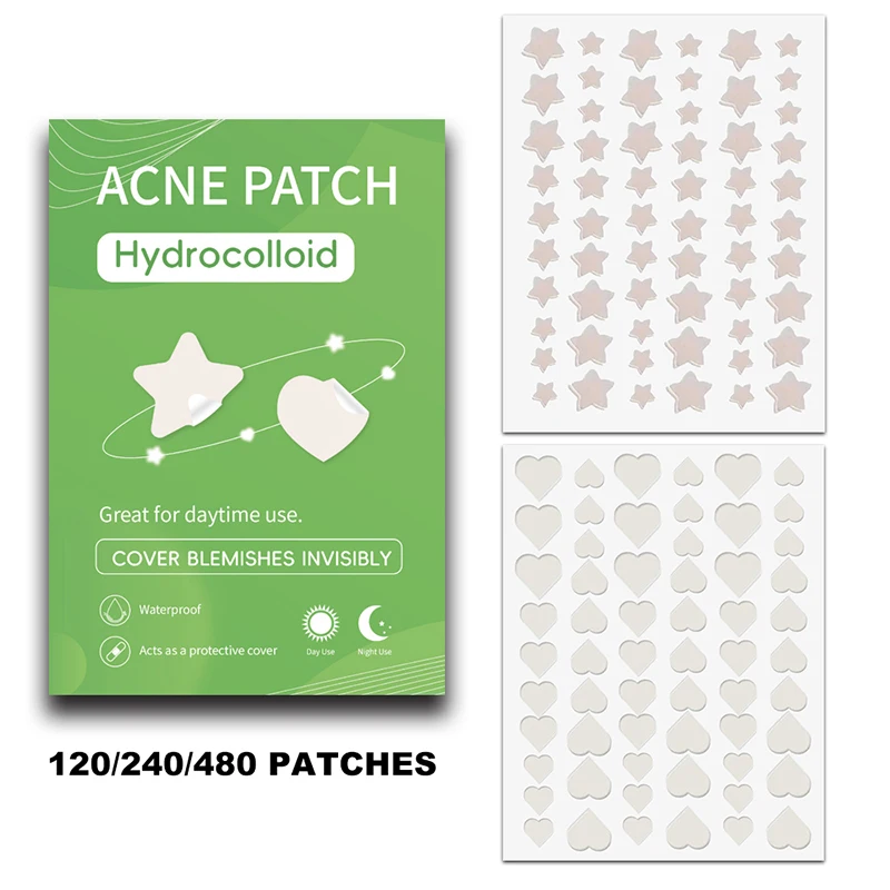 120/240/480pcs Face Skin Care Acne Pimple Patch Invisible Professional Healing Absorbing Spot Sticker Covering For Men Women