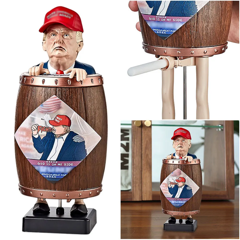 Donald Trump Cigarette Holder Pop Up Cigarette Dispenser Creative Spoof Cigarette Box for Christmas Party Home Decor