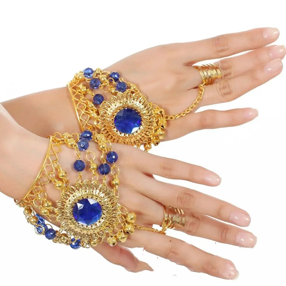 Show Out Ring Bracelet Indian Dance Tribal Performance Accessories Belly Dance Costumes Diamond Bracelet Dance Accessories