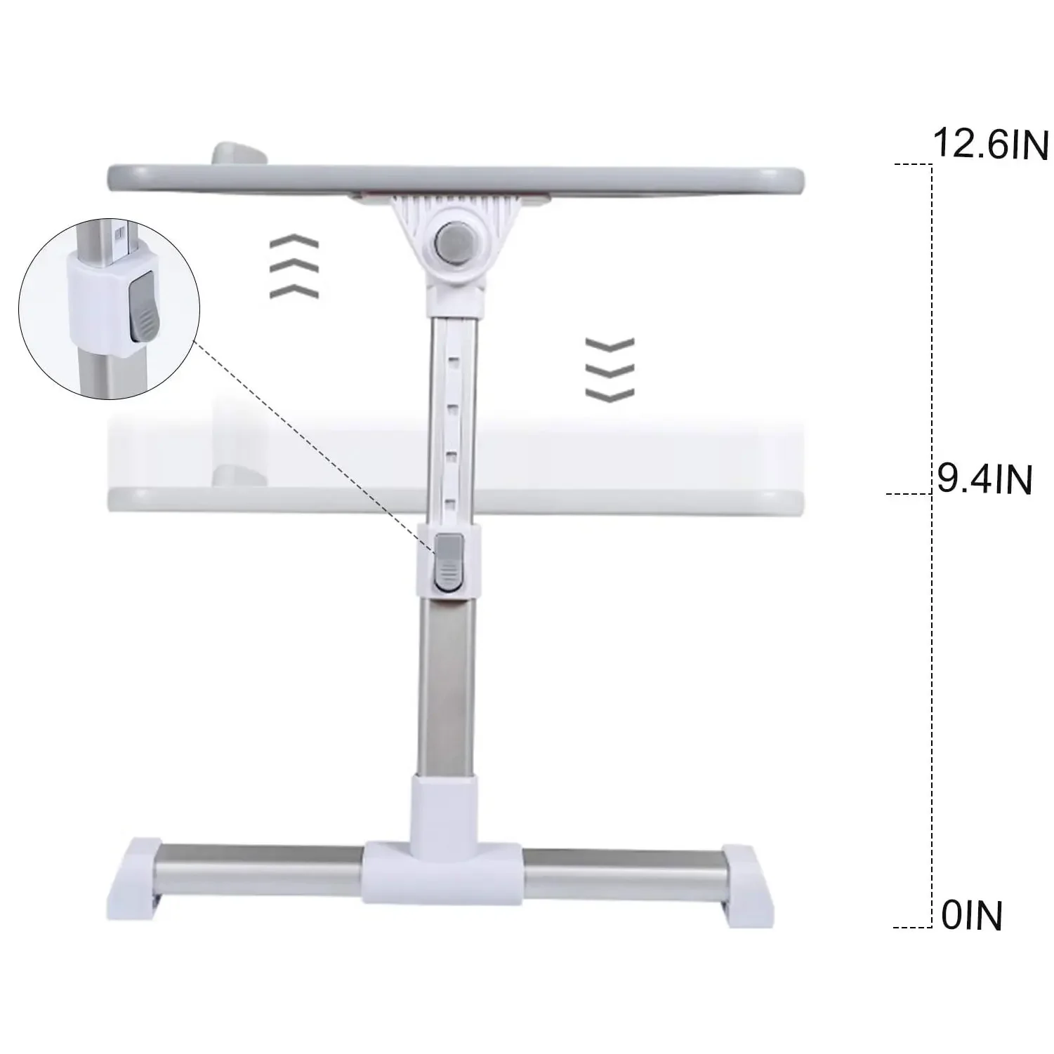 Venta al por mayor Portal Mesa para computadora portátil t8 Multifuncional Altura ajustable Oficina en casa Mesa de madera para computadora portátil Mesa de cama con cajón de ventilador