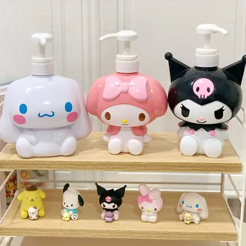 Sanrio Hello Kitty Sanitizer Pressflaska Cinnamoroll Melody Kuromi Tecknad KT Kattmodell Duschgel Refill Pressflaskor Gåvor 10 best sales bambam plysch - №4