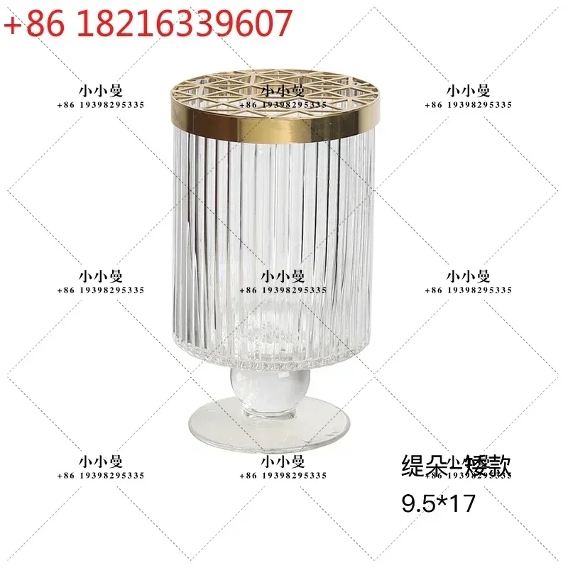 YAO Outside Gold Luxury Vase Decoration Home Cristal Vintage Decor Gold Vase Table Centerpieces Adornos Para Casa Bedroom Decora