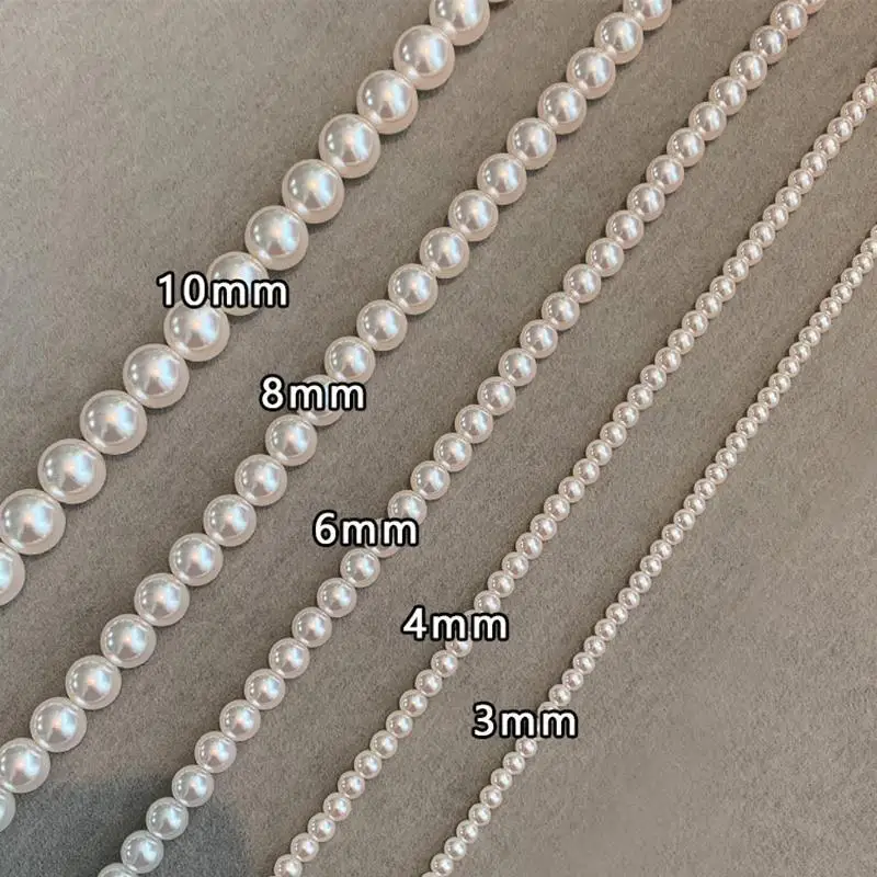 

Pearl Necklace Sweater Chain Genuine Australian White Strong Luster Small Rice Pearl Choker for Women2025New Clavicle Chain for