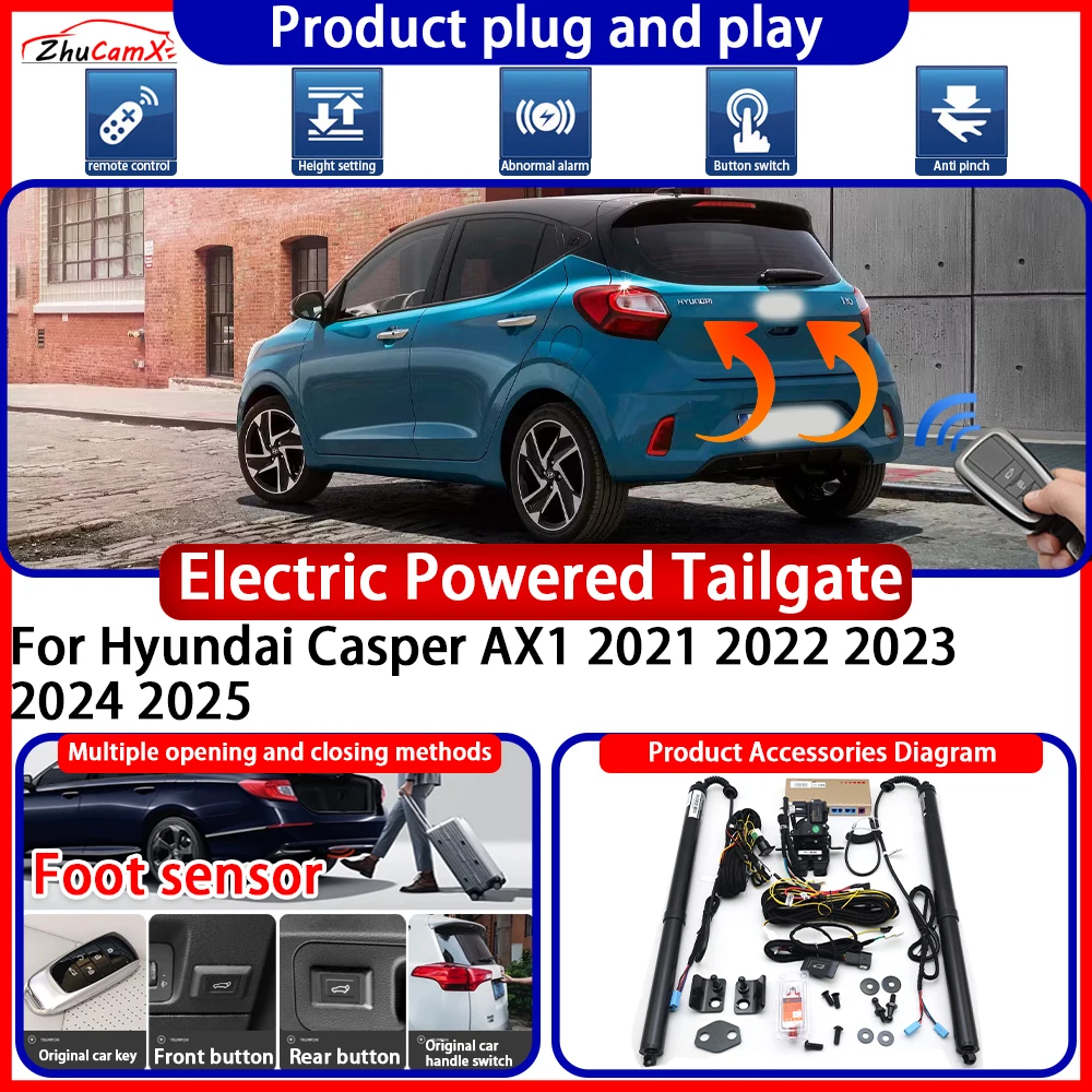 Electric OEM Powered Tailgate for Hyundai Casper AX1 2021 2022 2023 2024 2025 anti pinch Smart Intelligent Control Gate Lift Kit