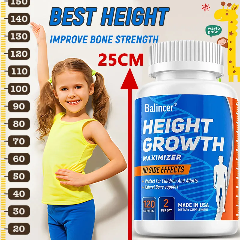 Bone Growth Supplement - Contains Multiple Vitamins To Increase Bone Density, Improve Osteoporosis and Promote Joint Health