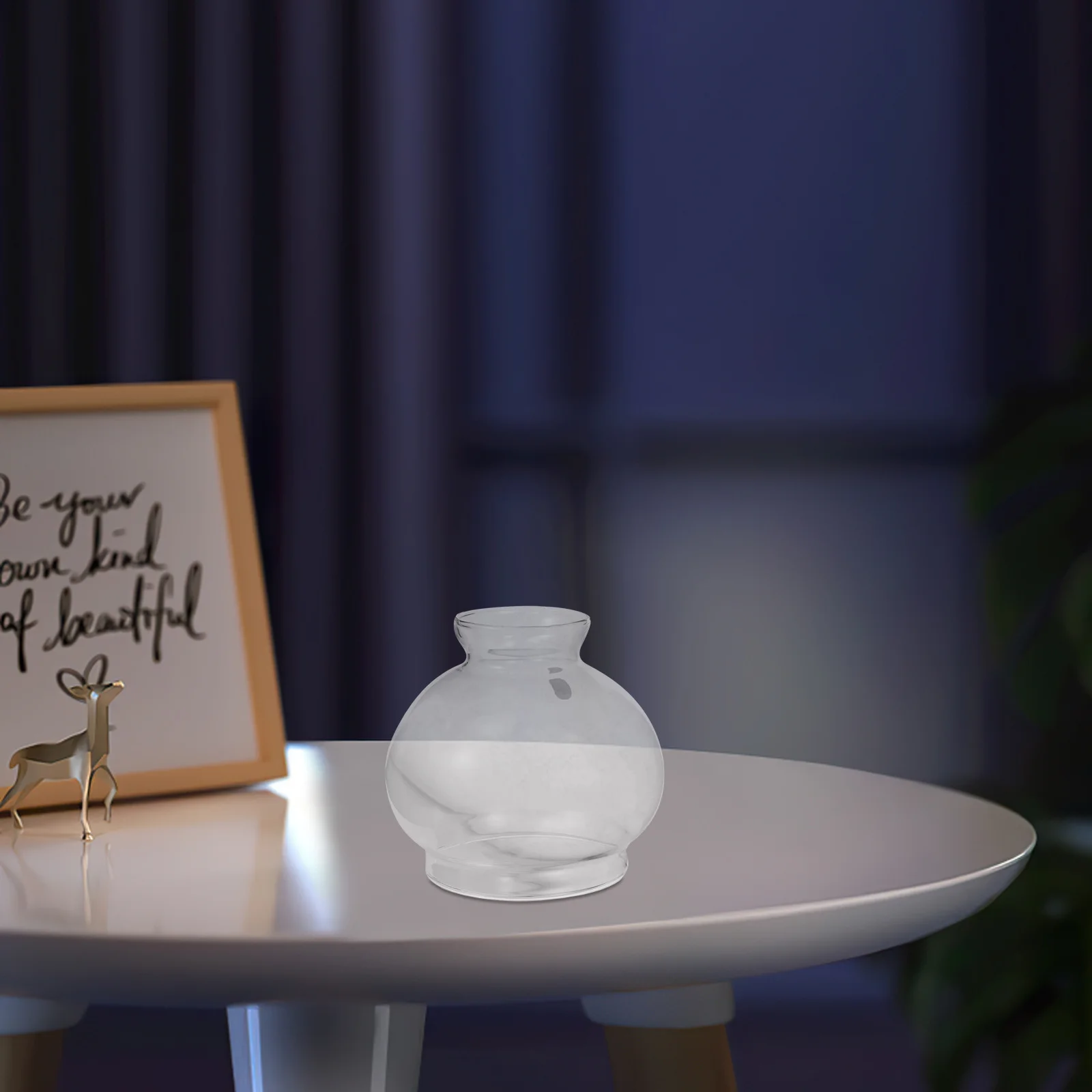 

Oil Lamp Shade Elegant Glass Vintage Style for Home Decor 12 Inches Wide Handmade Clear Crystal Chandelier Pendant Light Cover